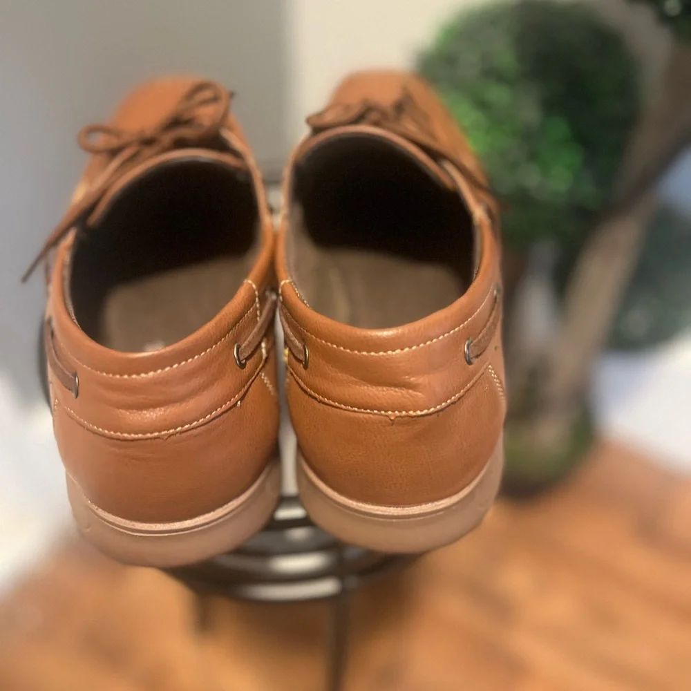 Classic Brown Leather Boat Shoes